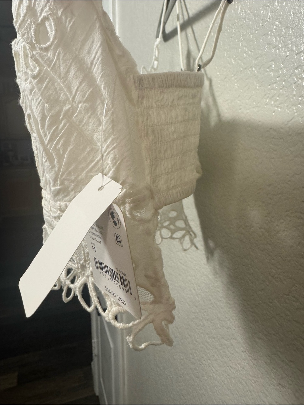Intimately by Free People FP One White Floral Lace Cropped Cami Bralette - Picture 6 of 16